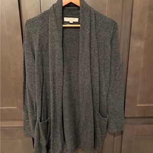 LOFT Charcoal Open-Front Women's Cardigan